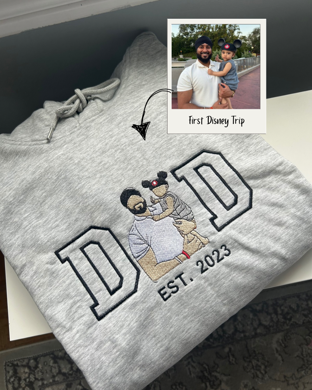 Custom “DAD” Photo Portrait