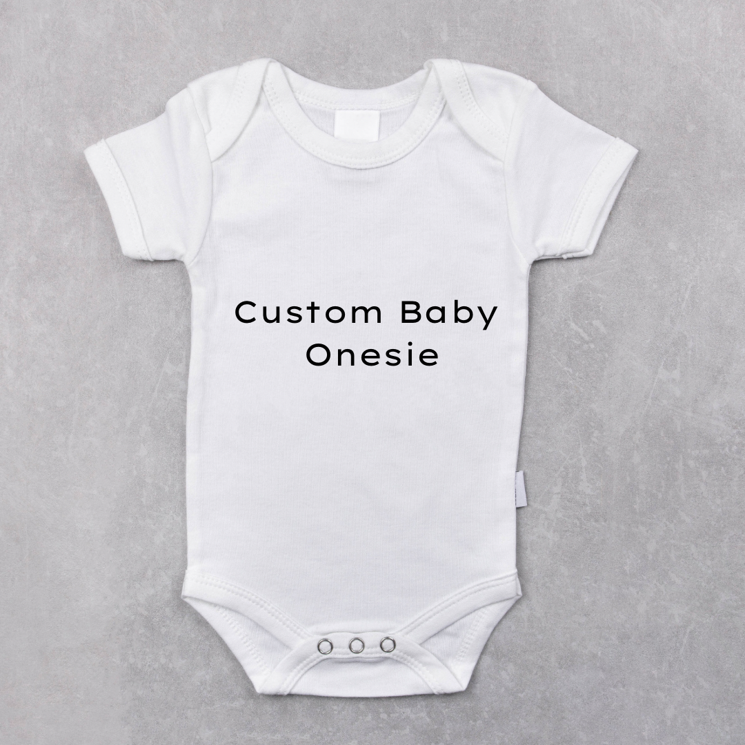 Custom Text Baby Onesie