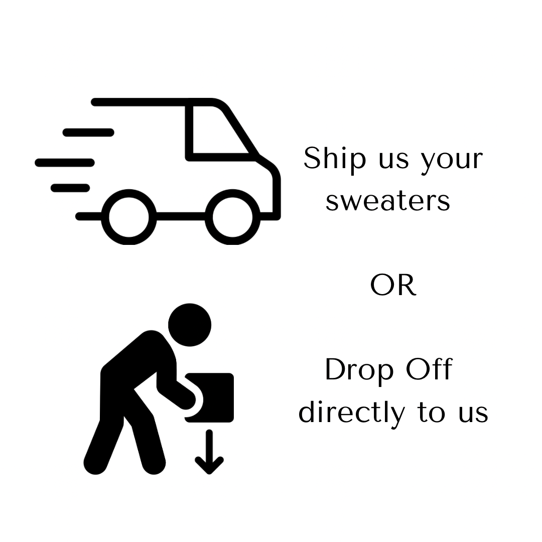 Embroider Your Own Sweaters - Roman Numerals + Sleeve Embroidery Only