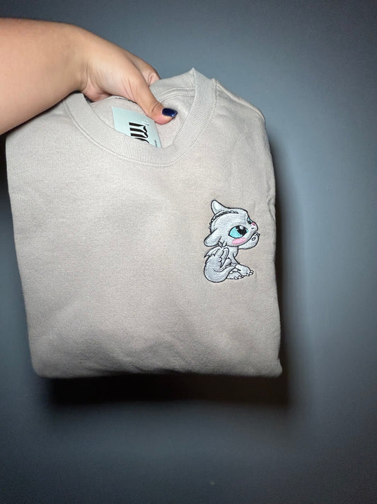 Light Fury - Crewneck - Taupe - Large