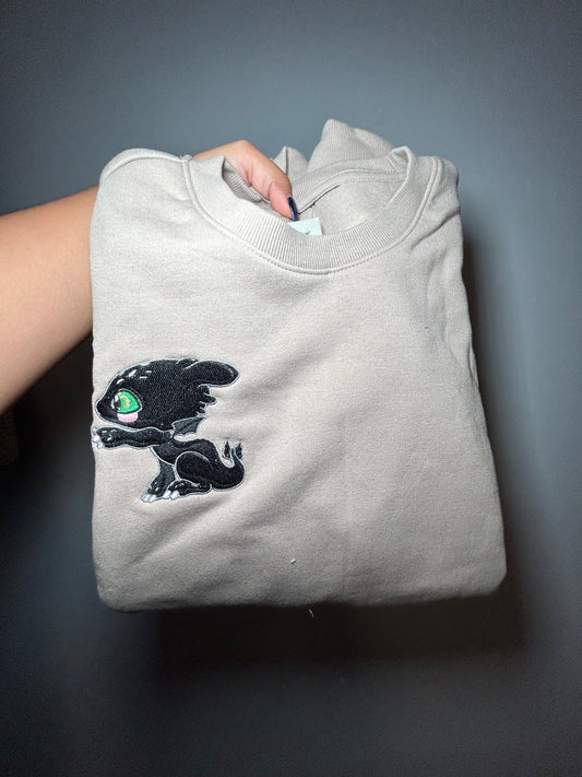 Toothless - Crewneck - Taupe - Small
