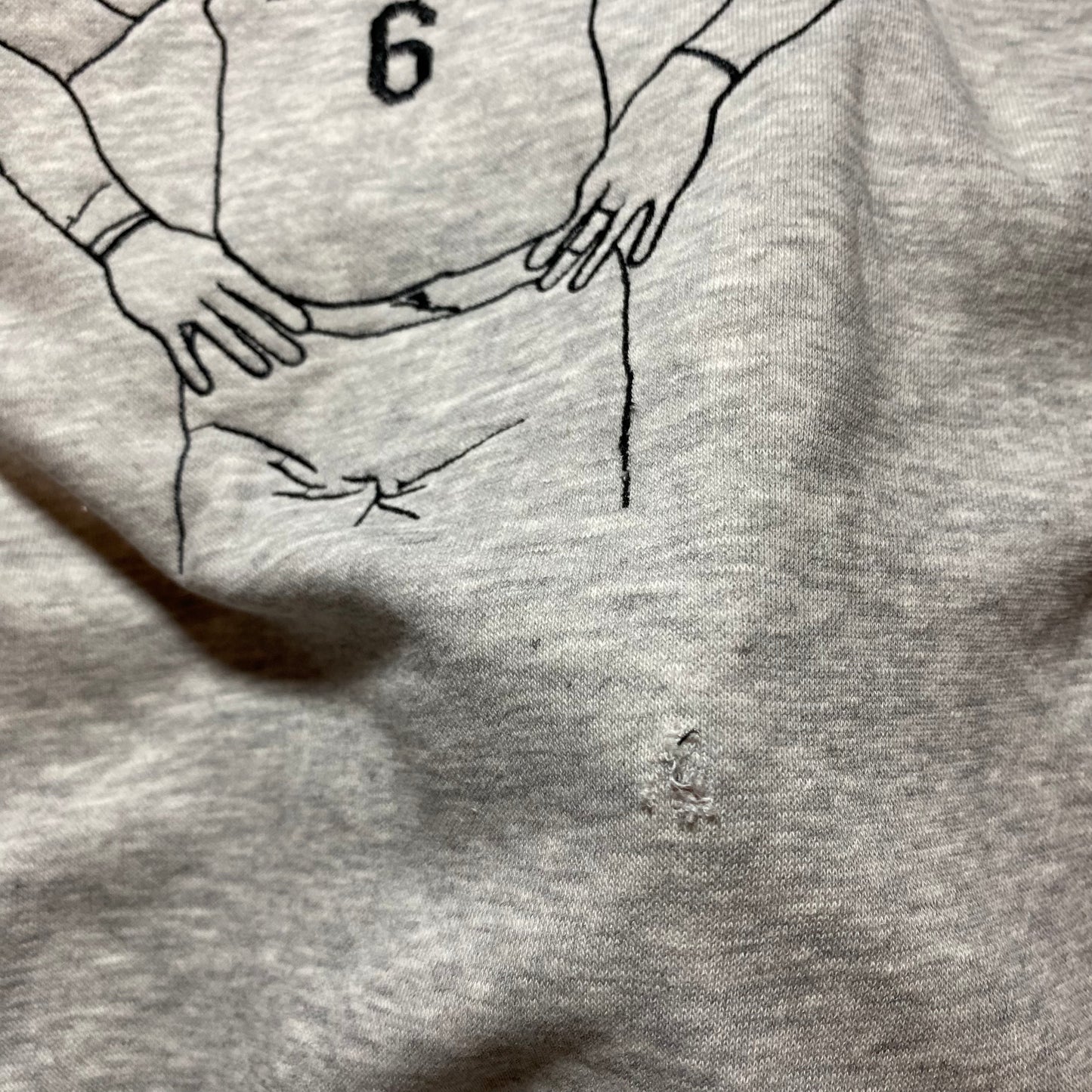 Flawed Lebron James Design - Small light grey Crewneck