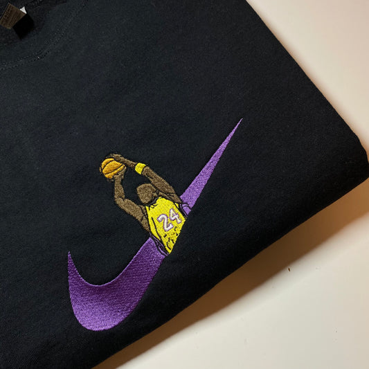 Kobe Logo design - Small Black Crewneck