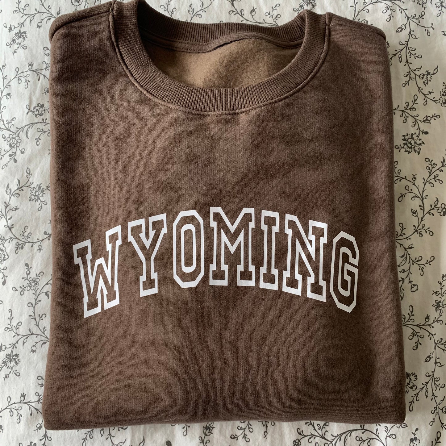 Heat pressed Vinyl Design - Wyoming