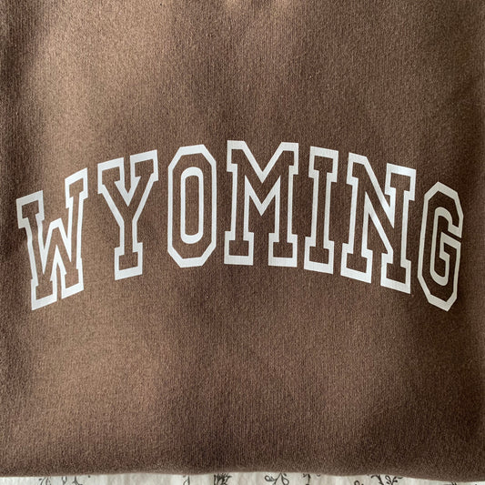 Heat pressed Vinyl Design - Wyoming