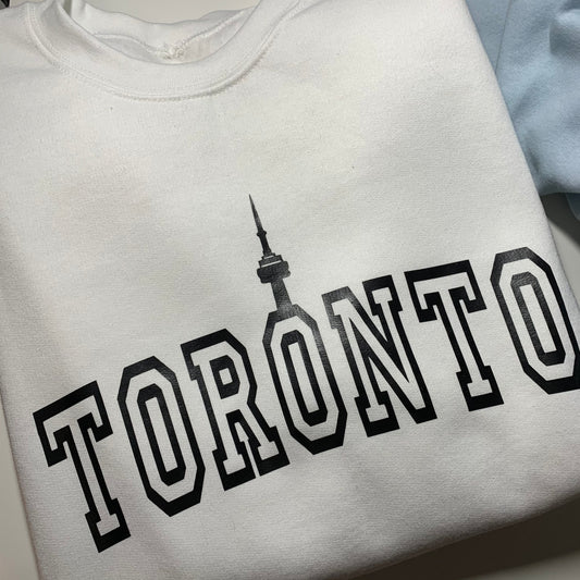 Heat pressed Vinyl Design - Toronto, White, Size S